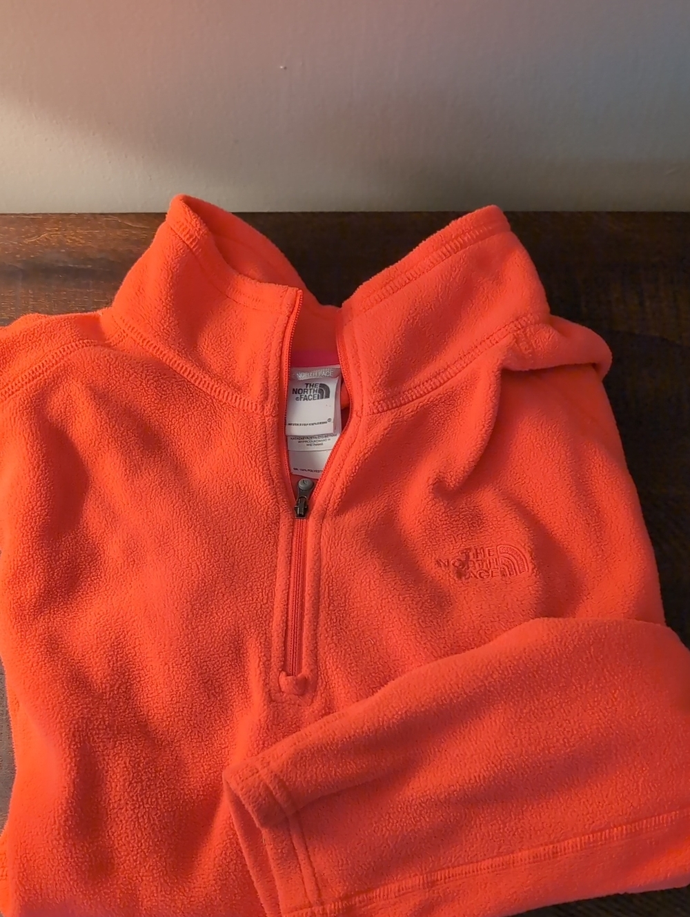 The North Face Women’s Bright Pink Half-Zip Fleece Pullover